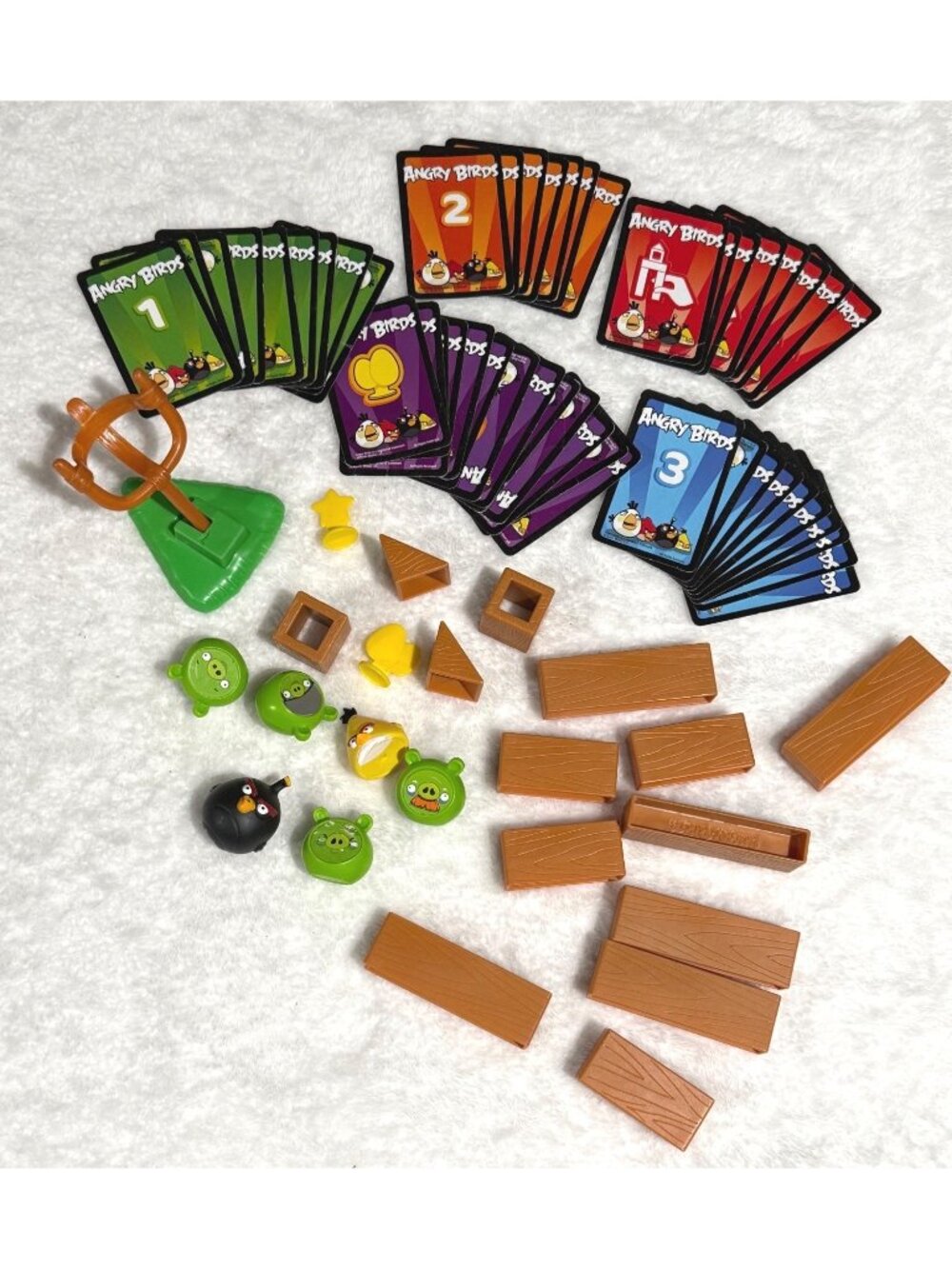 Angry Bird game‎ pieces cards, pigs, launcher/slinger mega fling replacement